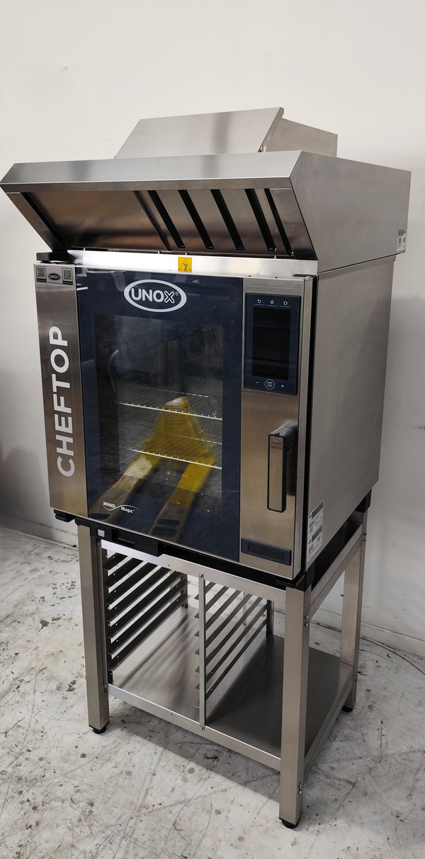 Unox XEVC-0711-EPR CHEFTOP 7 Tray Combi Oven with Stand and Condenser Hood
