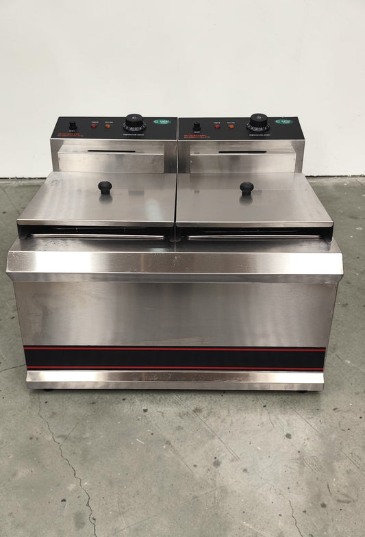 Catermaster TT-WE38A Benchtop Twin Electric Fryer