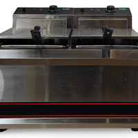 Cater Master TT-WE38A Benchtop Twin Electric Deep Fryer