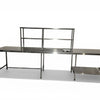 Custom Prep Bench with Overshelves