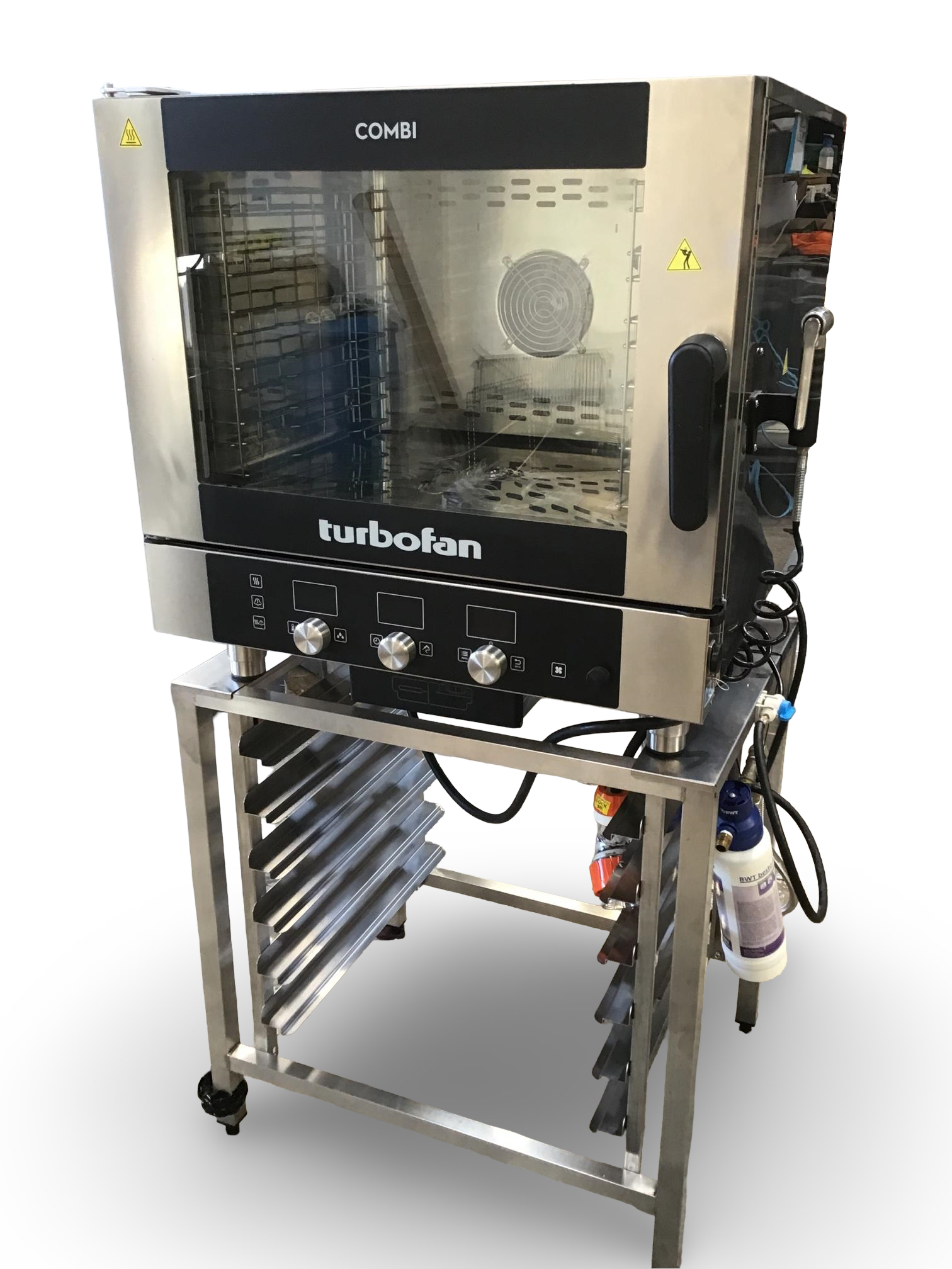 Turbofan EC40D5 - Full Size 5 Tray Digital Electric Combi Oven + SK40A Stand