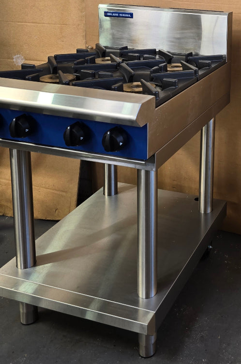 Blue Seal G514DLS Four Burner Gas Cooktop on Leg Stand