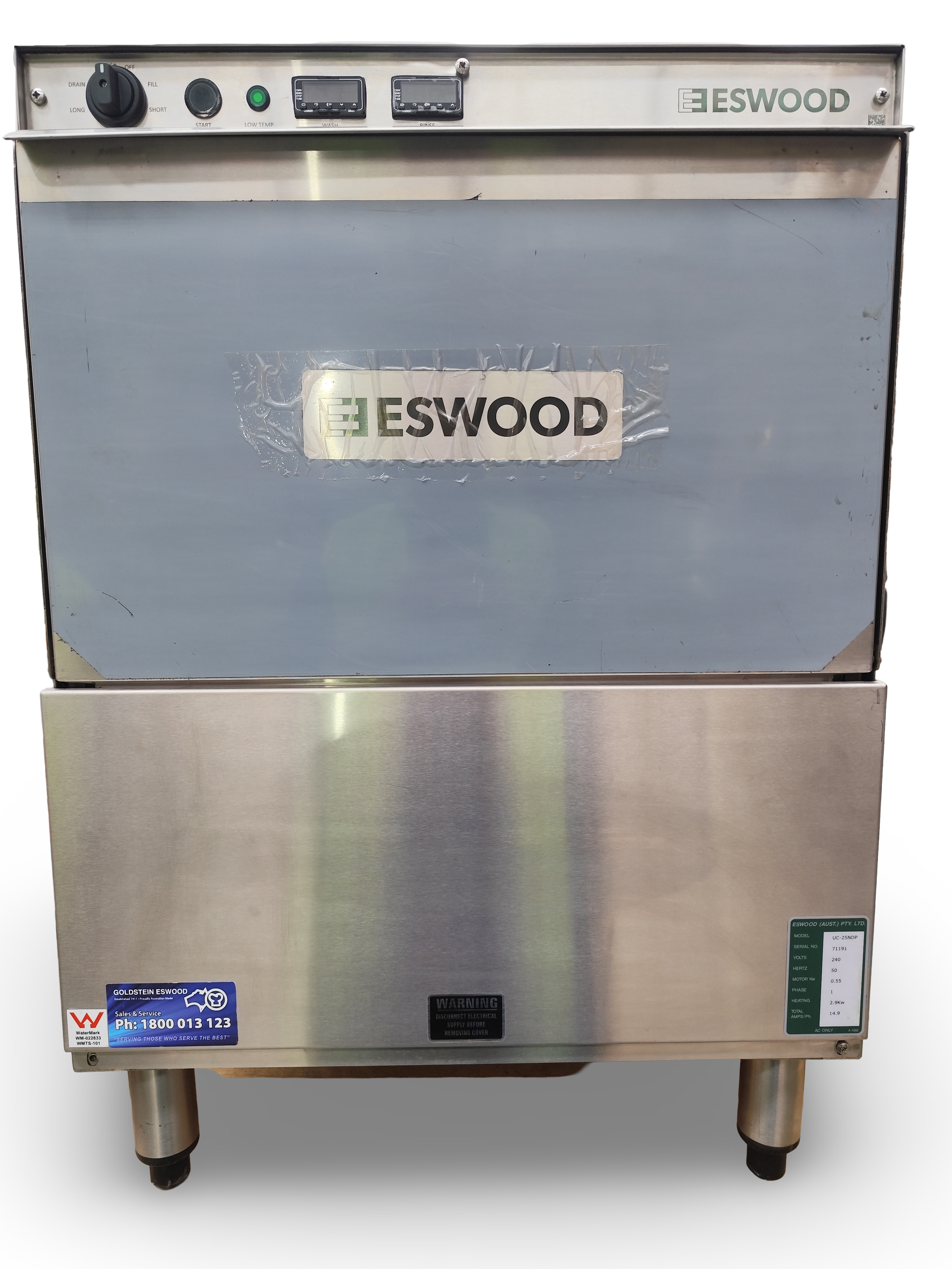 Eswood UC-25NDP Undercounter Dishwasher