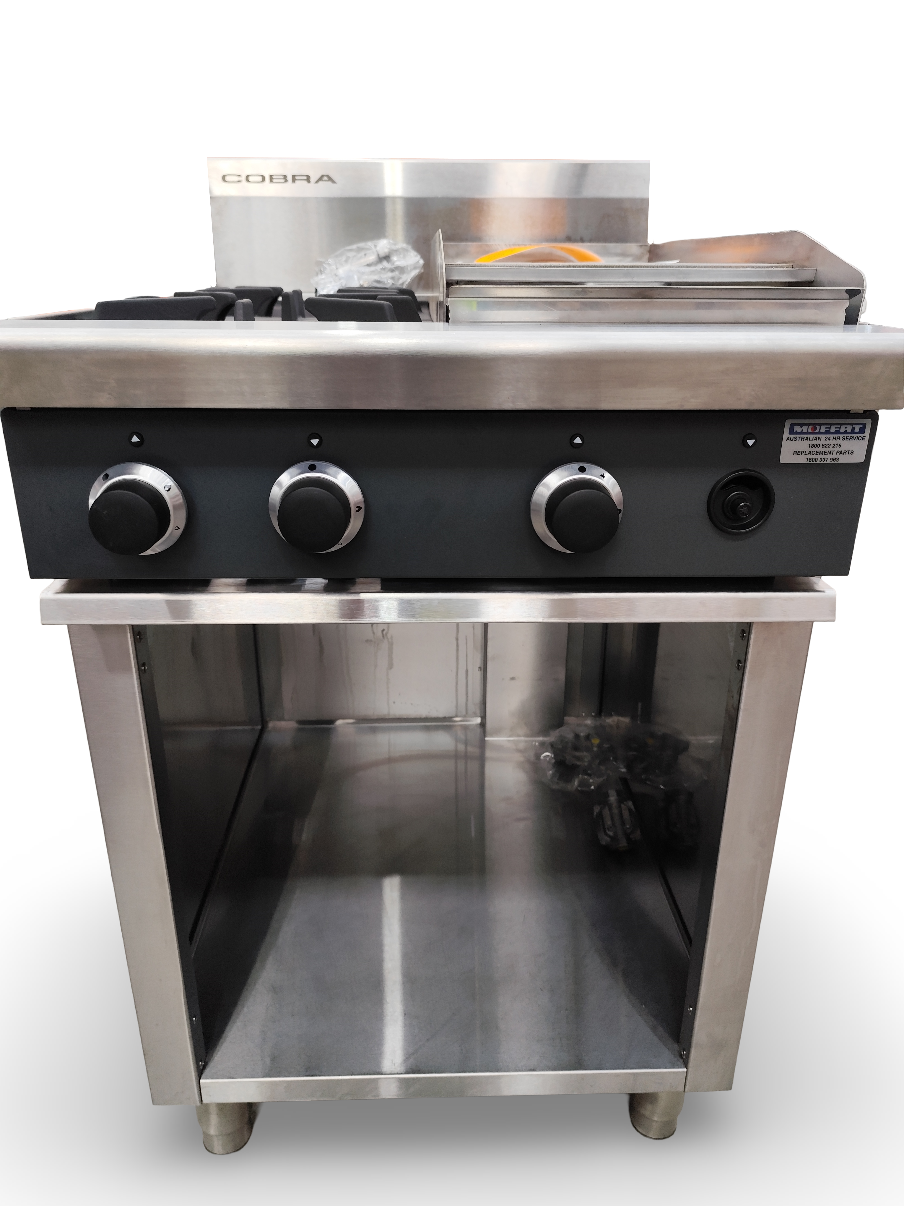 Cobra C6CF Two Burner/Griddle Gas