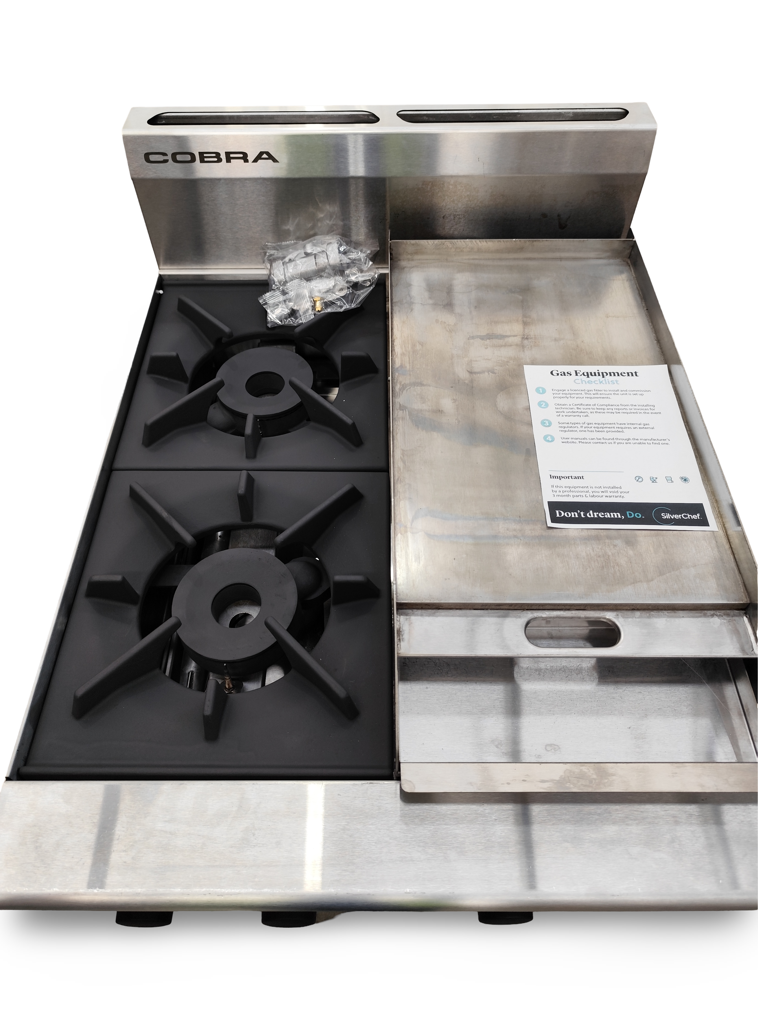 Cobra C6CF Two Burner/Griddle Gas