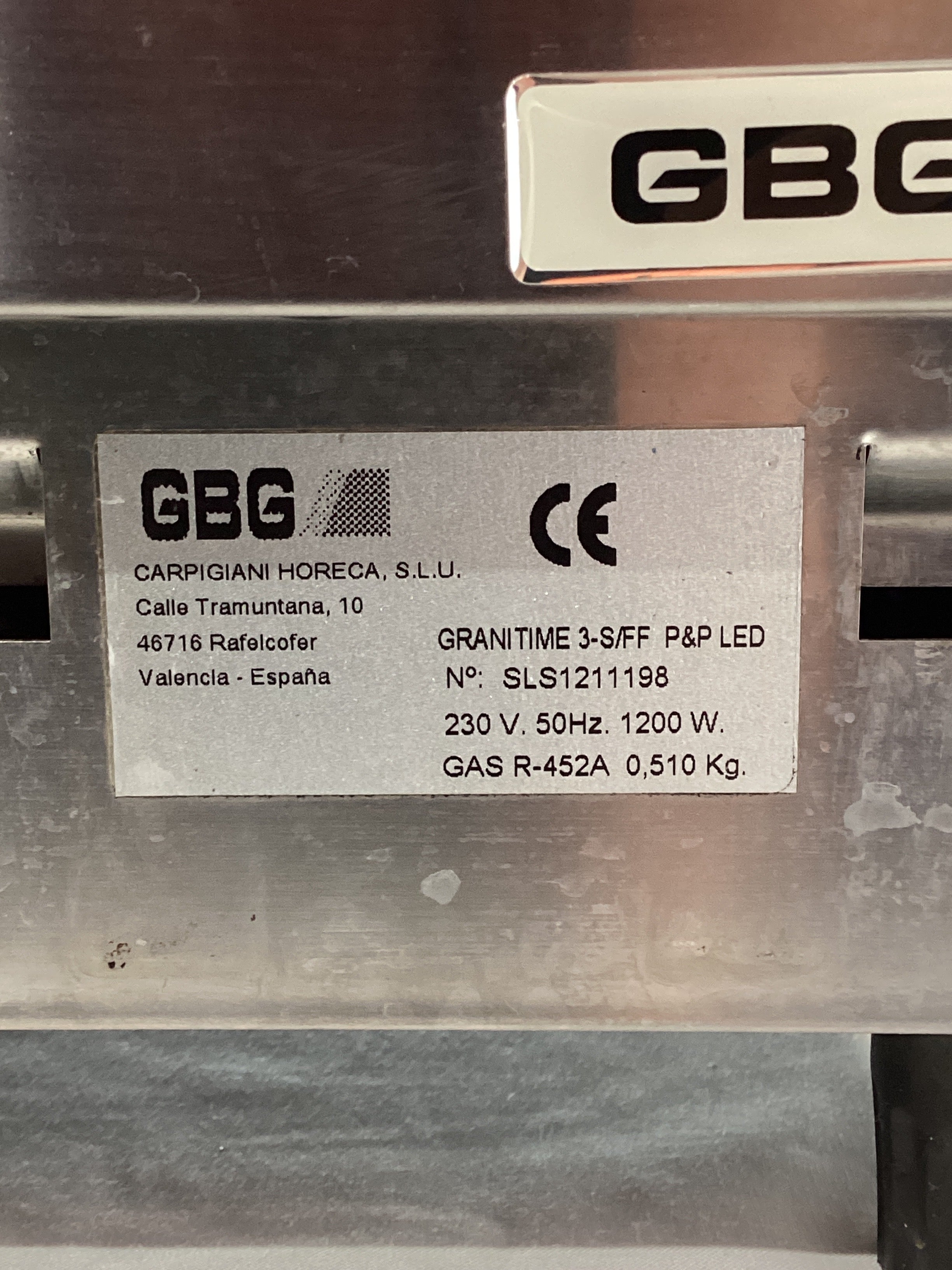 GBG Granitime 3 Granita Machine
