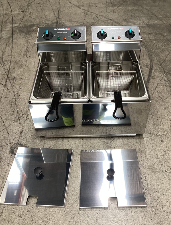 Roband F28 Countertop Twin Pan Fryer