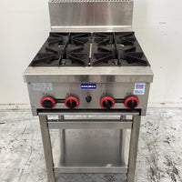 Gasmax RB-4E 4 Burner Cooktop on Legset