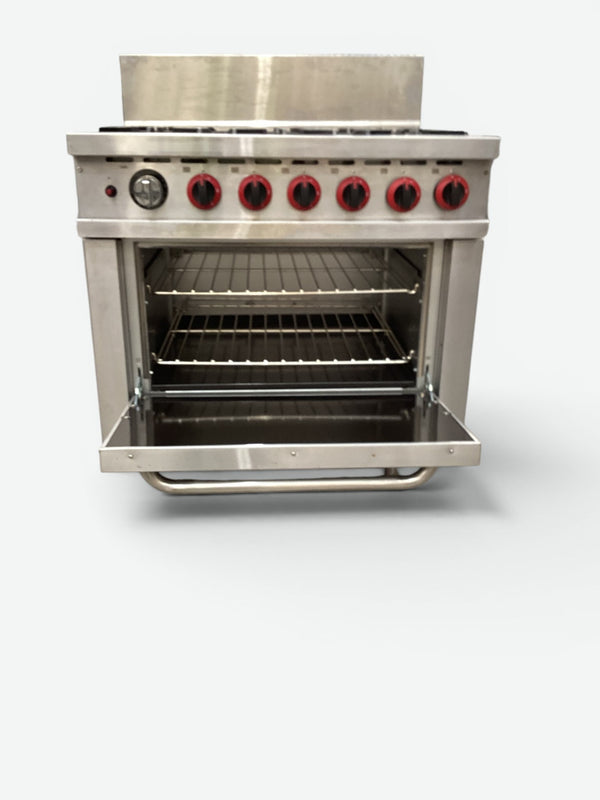 Gasmax GBS6TS 6-Burner Range with Gas Oven