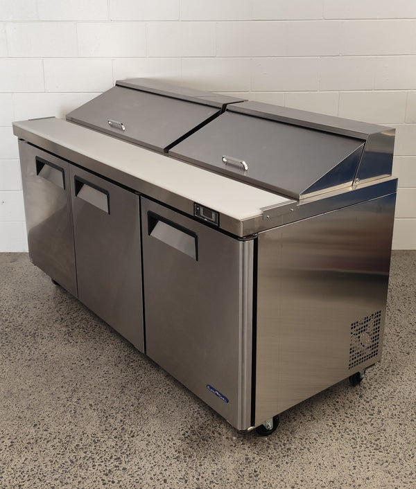 Eurochill ERE70 Salad Prep 3 Door Chiller