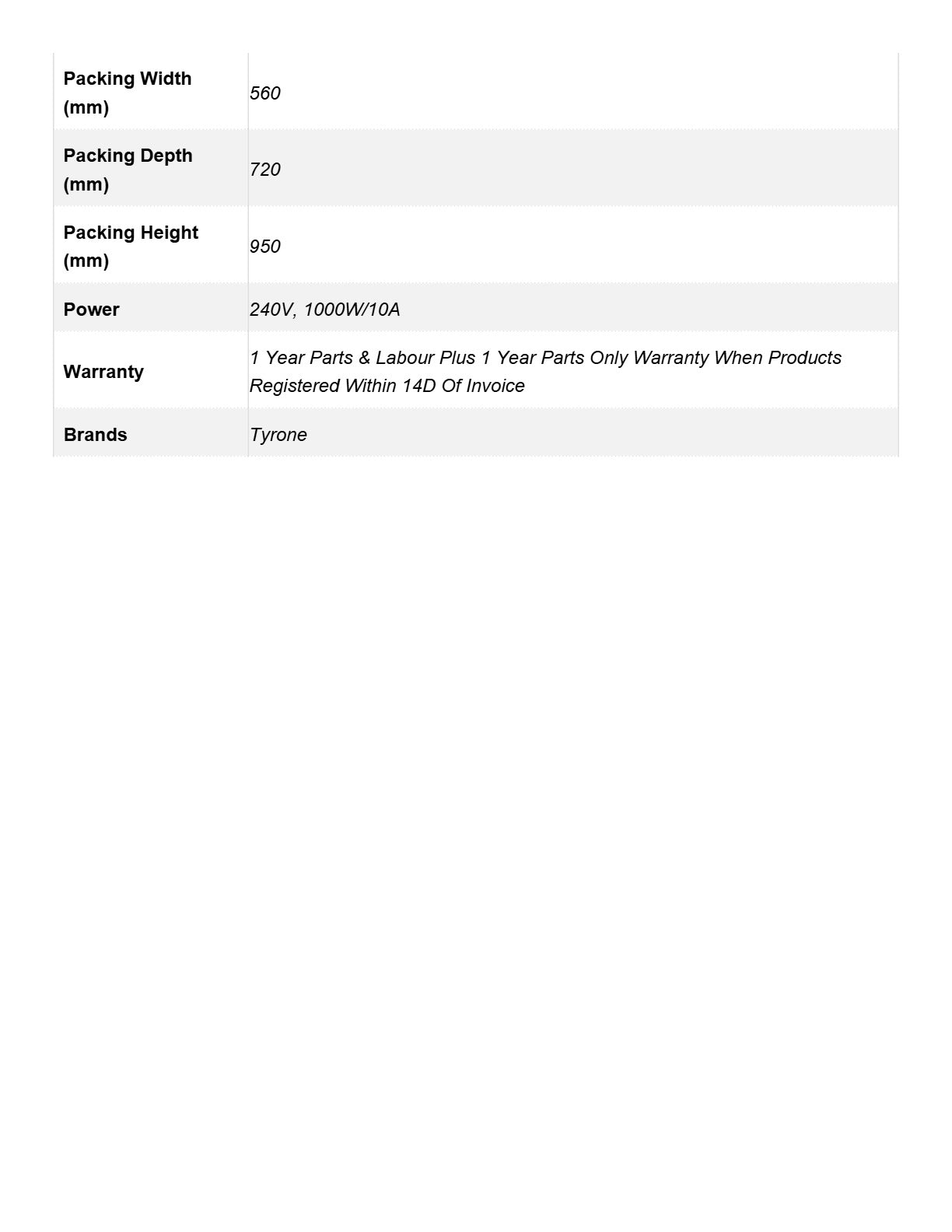 Tyrone B20GX - Planetary Mixer