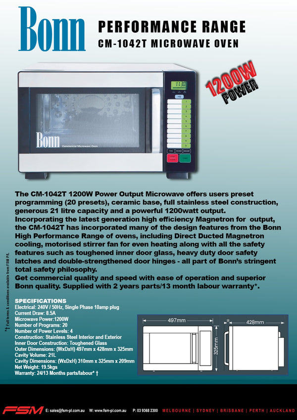 Bonn CM-1042T - Microwave