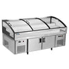 Snow Village BT-B2.5/D-T3 - Stainless Double Door with Triple Temperature Display Cabinet