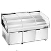 Snow Village BT-K2.5-T3XQ - Stainless Steel Double Door with Triple Temperature Display Cabinet