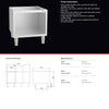 Giorik BV940G - Open Base Cupboard