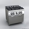 Fagor C-G741H - 4 Burner Range Oven