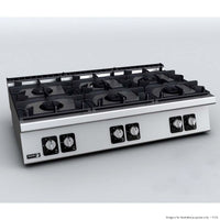 Fagor C-G760H - 6 Burner Cook Top