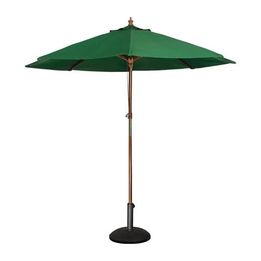 Bolero CB512 - 2.5m Green Round Pulley Umbrella