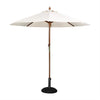 Bolero CB513 - 2.5m Cream Round Pulley Umbrella