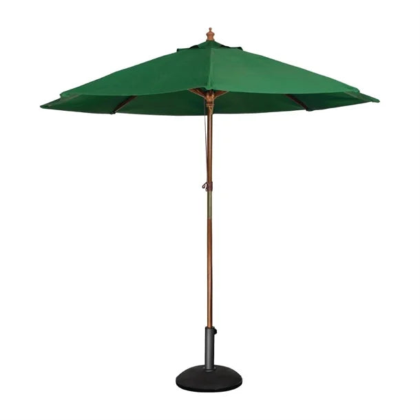 Bolero CB515 - 3m Green Round Pulley Umbrella
