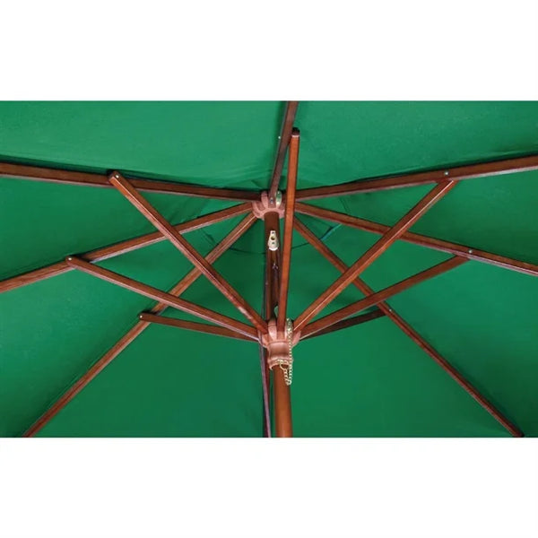 Bolero CB515 - 3m Green Round Pulley Umbrella