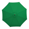 Bolero CB515 - 3m Green Round Pulley Umbrella