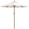 Bolero CB516 - 3m Cream Round Pulley Umbrella