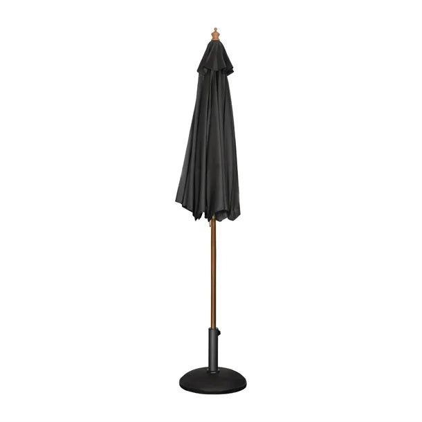Bolero CB517 - 3m Black Round Pulley Umbrella