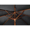 Bolero CB517 - 3m Black Round Pulley Umbrella