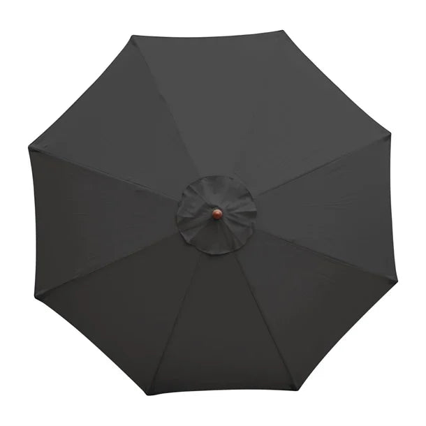 Bolero CB517 - 3m Black Round Pulley Umbrella