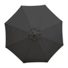 Bolero CB517 - 3m Black Round Pulley Umbrella