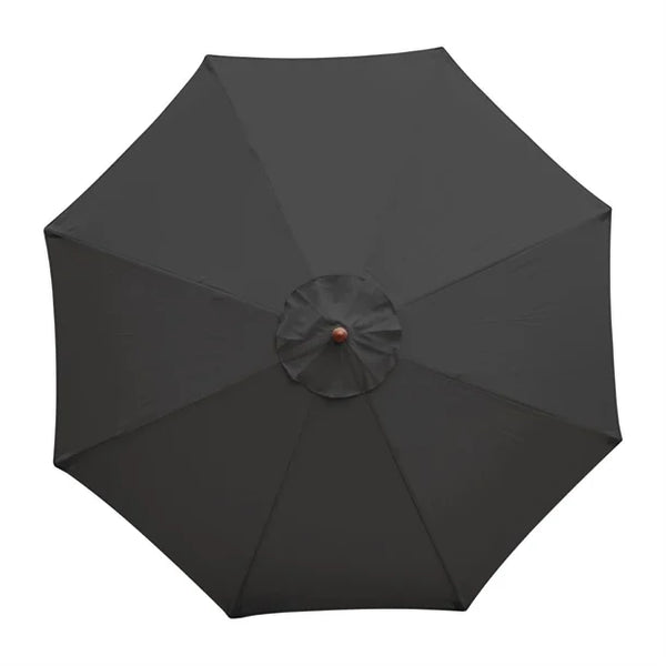 Bolero CB517 - 3m Black Round Pulley Umbrella