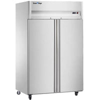 Snow Village CFD-40D2F-K - Stainless Steel Double Door Tray Freezer
