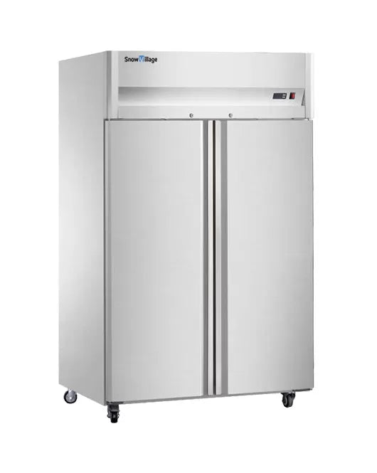 Snow Village CFD-40D2F-K - Stainless Steel Double Door Tray Freezer