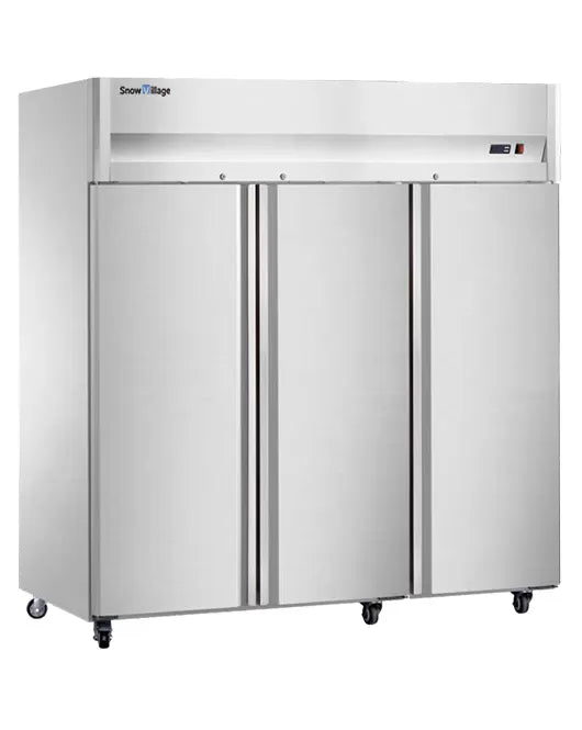 Snow Village CFD-60D3F-K - Stainless Steel Triple Door Tray Freezer