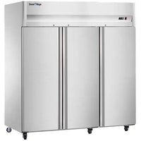 Snow Village CFD-60D3F-K - Stainless Steel Triple Door Tray Freezer
