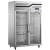 Snow Village CFR-40B2F(HB) - Stainless Steel Two Glass Door Fridge