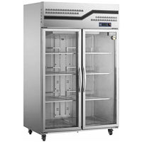 Snow Village CFR-40B2F(HB) - Stainless Steel Two Glass Door Fridge