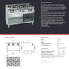 Giorik CG960GT - 6 Burner Cook Top