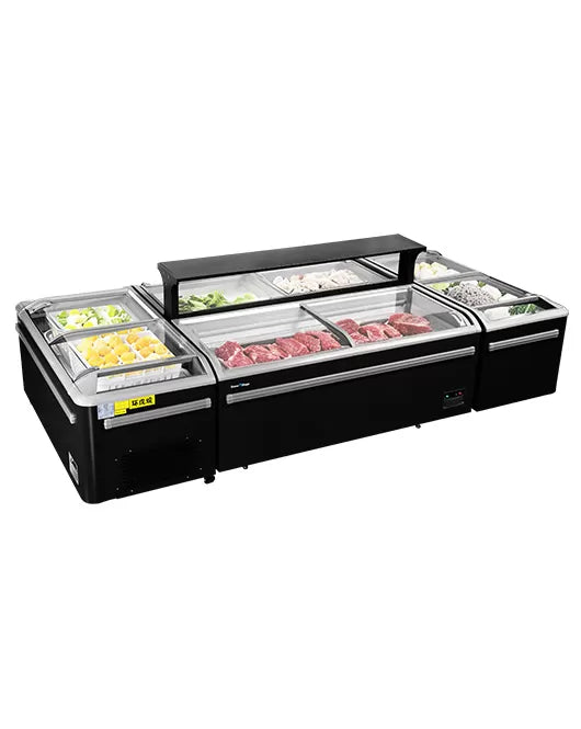 Snow Village CQS-25L - Modular Supermarket Island Freezer