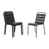 Bolero CS727 - Four Slatted Steel Side Chairs