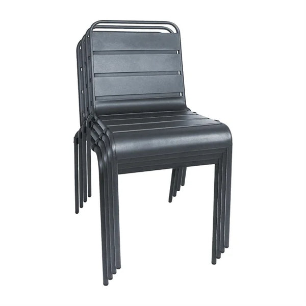 Bolero CS727 - Four Slatted Steel Side Chairs