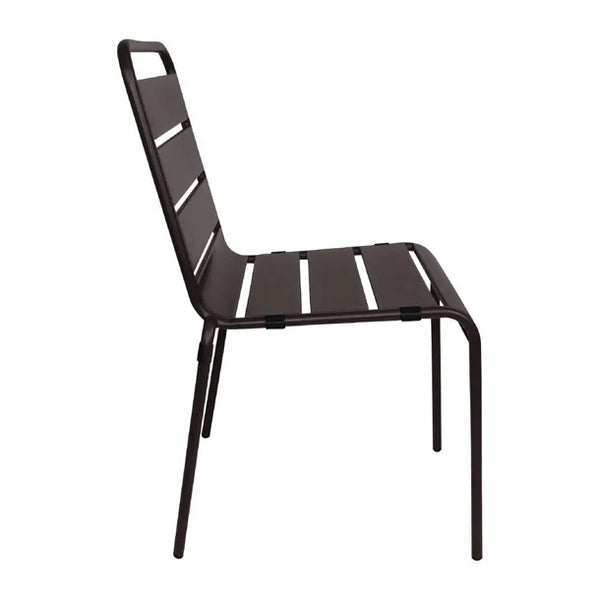 Bolero CS728 - Four Slatted Steel Side Chairs
