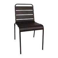 Bolero CS728 - Four Slatted Steel Side Chairs