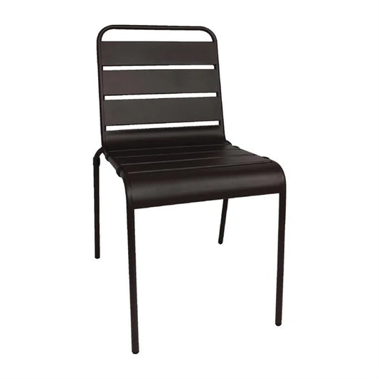 Bolero CS728 - Four Slatted Steel Side Chairs