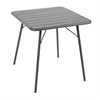 Bolero CS730 - Slatted Square Steel Table 700mm
