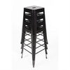 Bolero DL881 - Four Steel Bistro High Stools