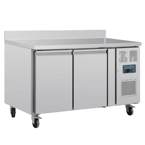 Polar DL914-A - Double Door Counter Fridge