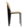 Bolero DM338 - Four Wooden Dining Chairs With Black Steel Frame