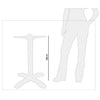 Bolero DN641 - Aluminium Four Leg Table Base